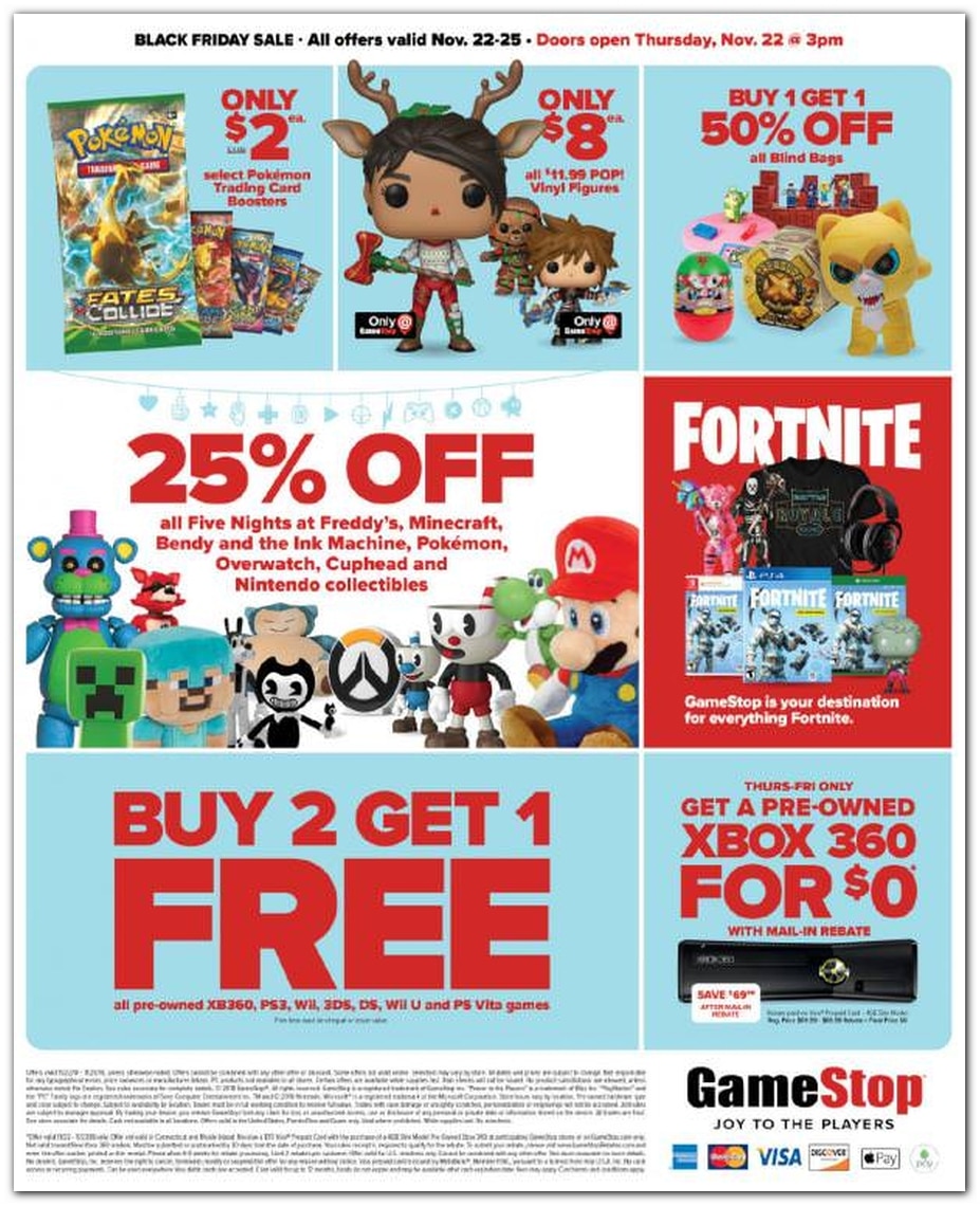 GameStop Black Friday Ad Sale 2019