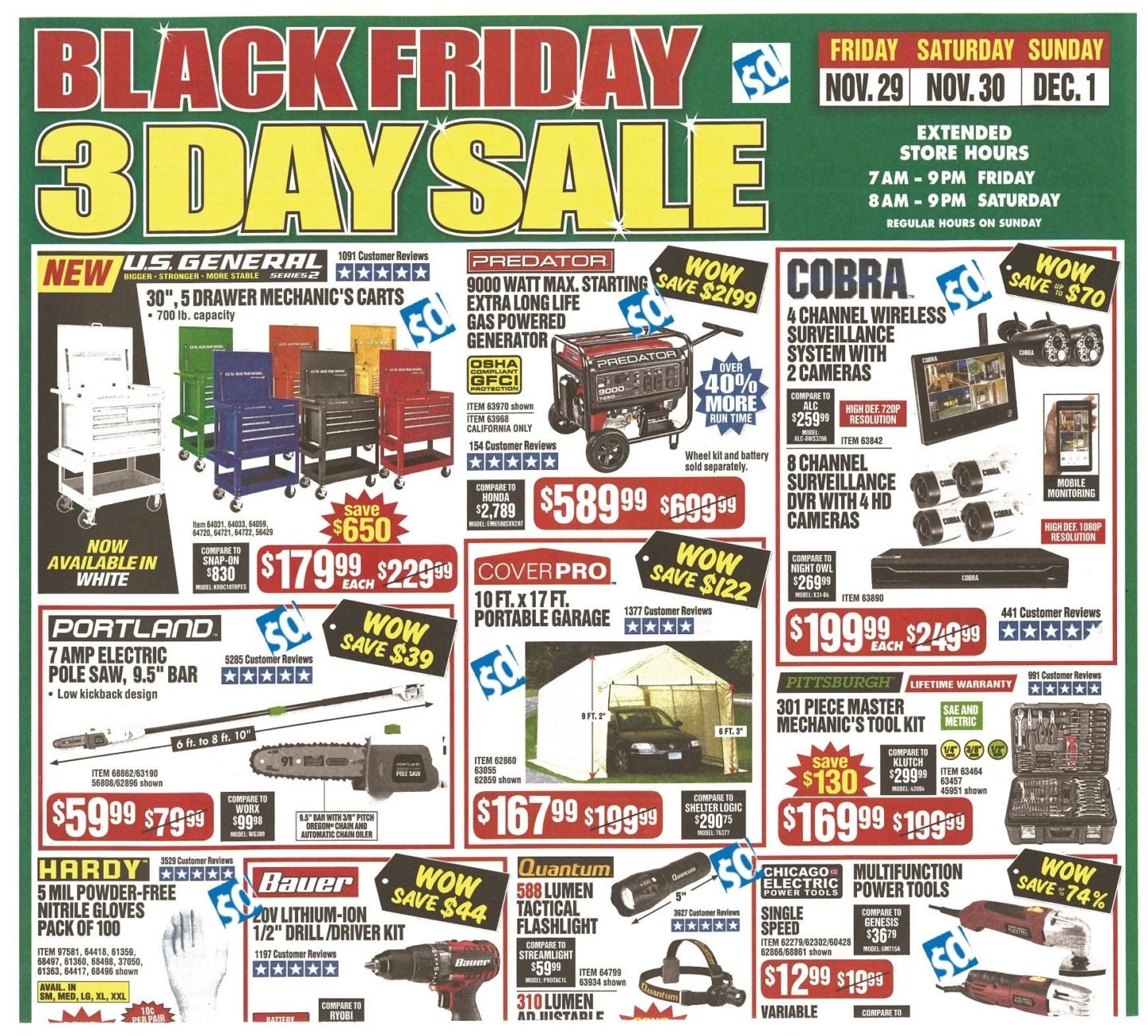 Harbor Freight Black Friday Ad Sale 2020 - up to 90% OFF - What Retailers Give You Black Friday Prices Early
