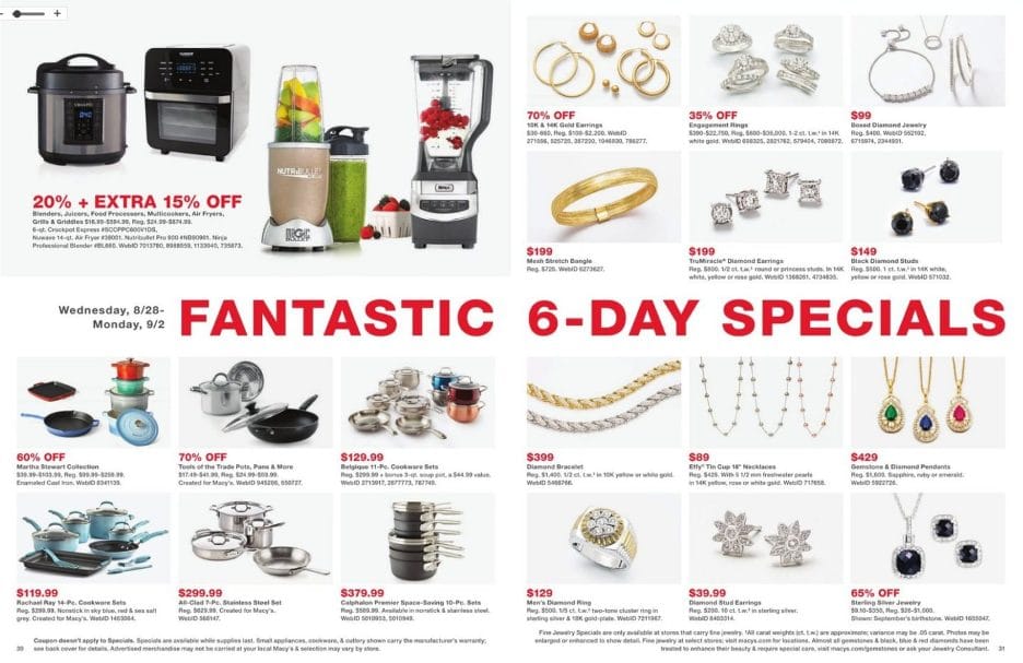 Macy&#39;s Labor Day Sale 2020 - up to 60% OFF Storewide