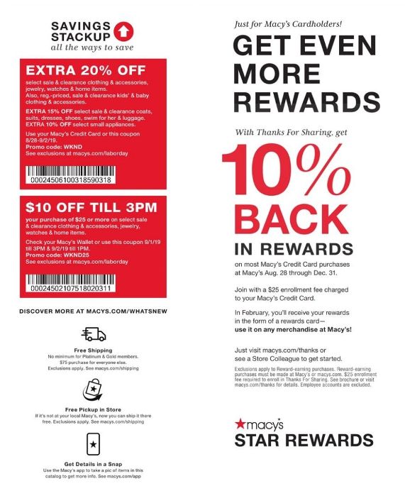 Macy&#39;s Labor Day Sale 2020 - up to 60% OFF Storewide