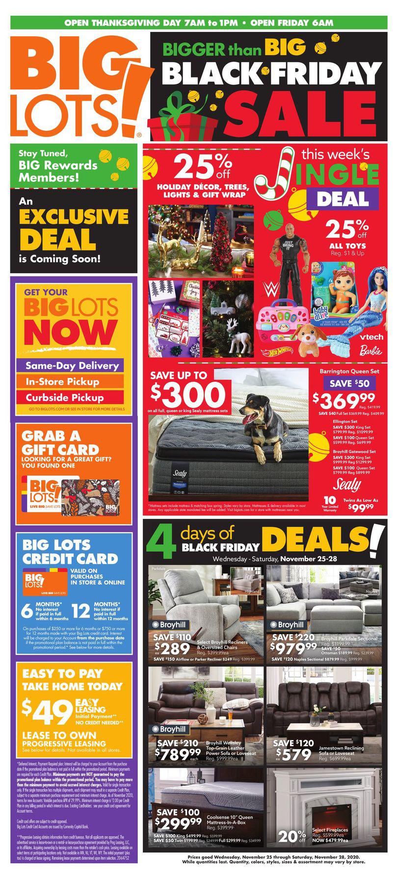 Big Lots Black Friday Sale Ad 2021 - When Black Friday Deals Start 2021