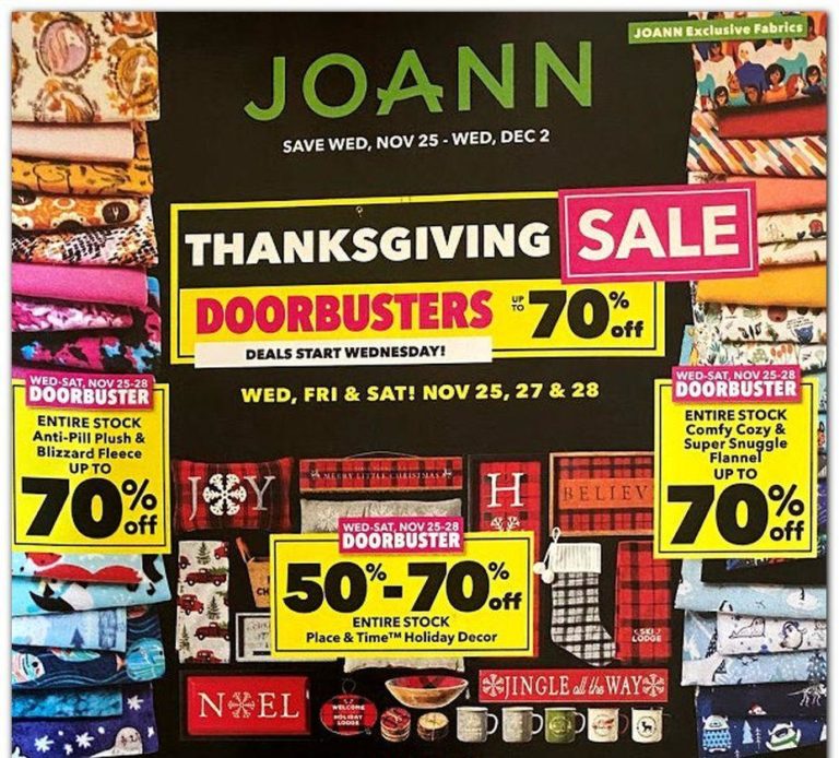JoAnn Stores Black Friday Ad Sale 2021 - How Long Are Blizzard Black Friday Deals