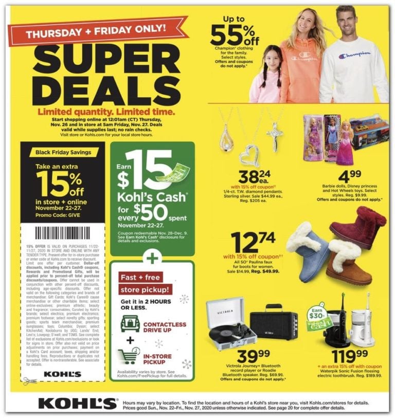 Kohl's Black Friday Ad Sale 2021 - What Was Kohls Black Friday Deals 2021