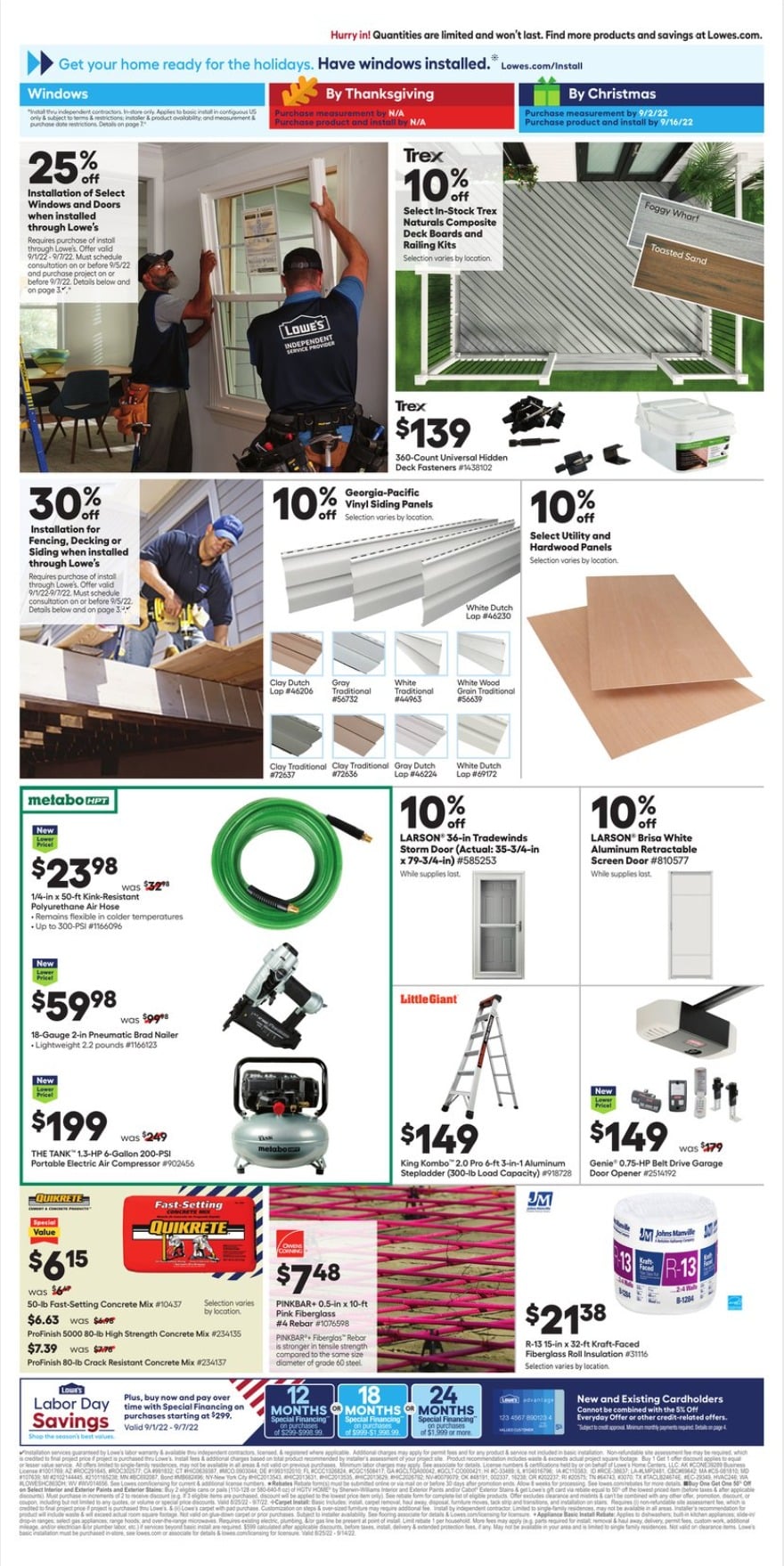 Lowe's Labor Day Sale 2023 Labor Day Savings