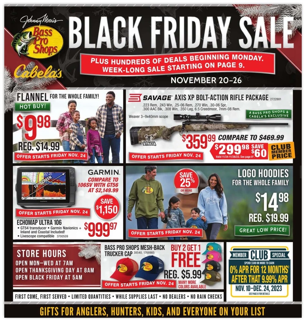 Bass Pro Shops Black Friday Ad Sale 2023