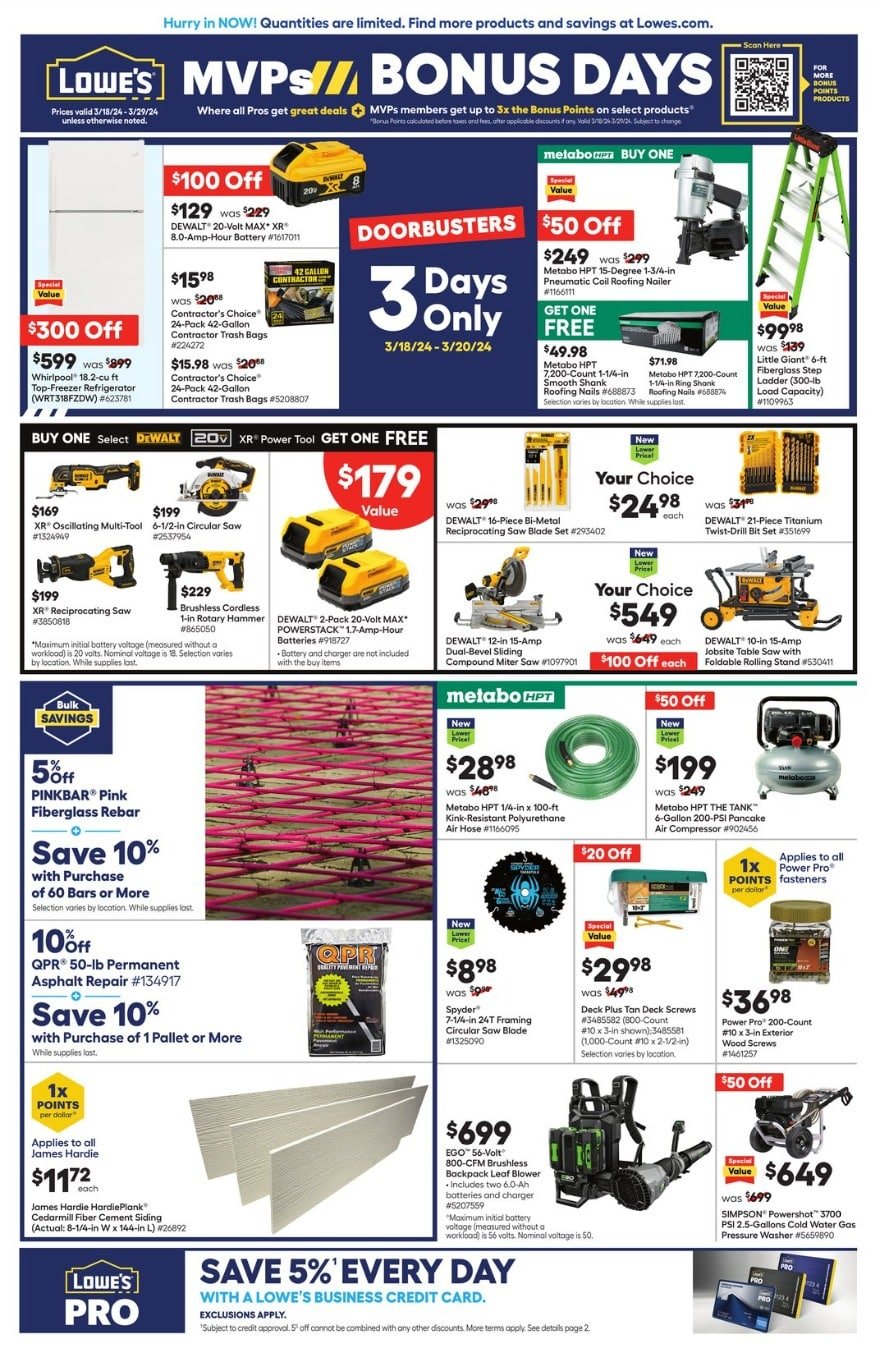 Lowe's Weekly Pro Ad