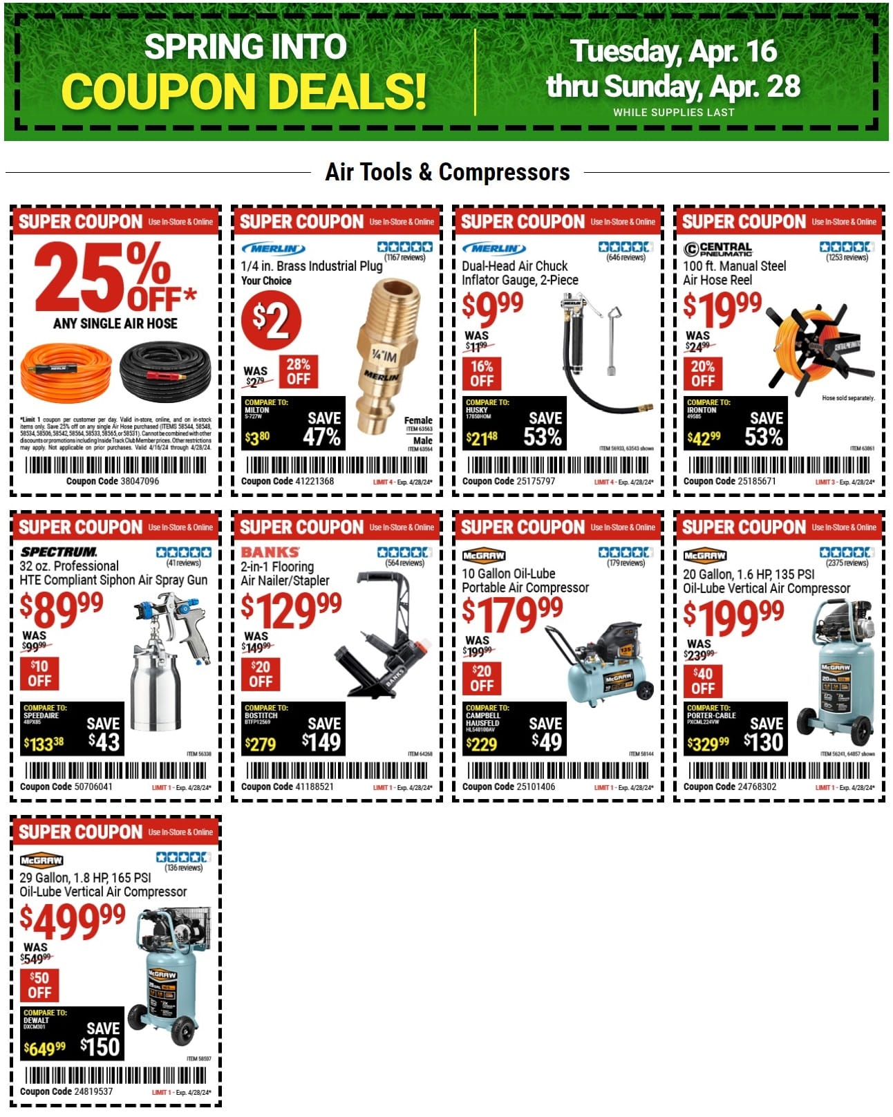 Harbor Freight Sales Ad