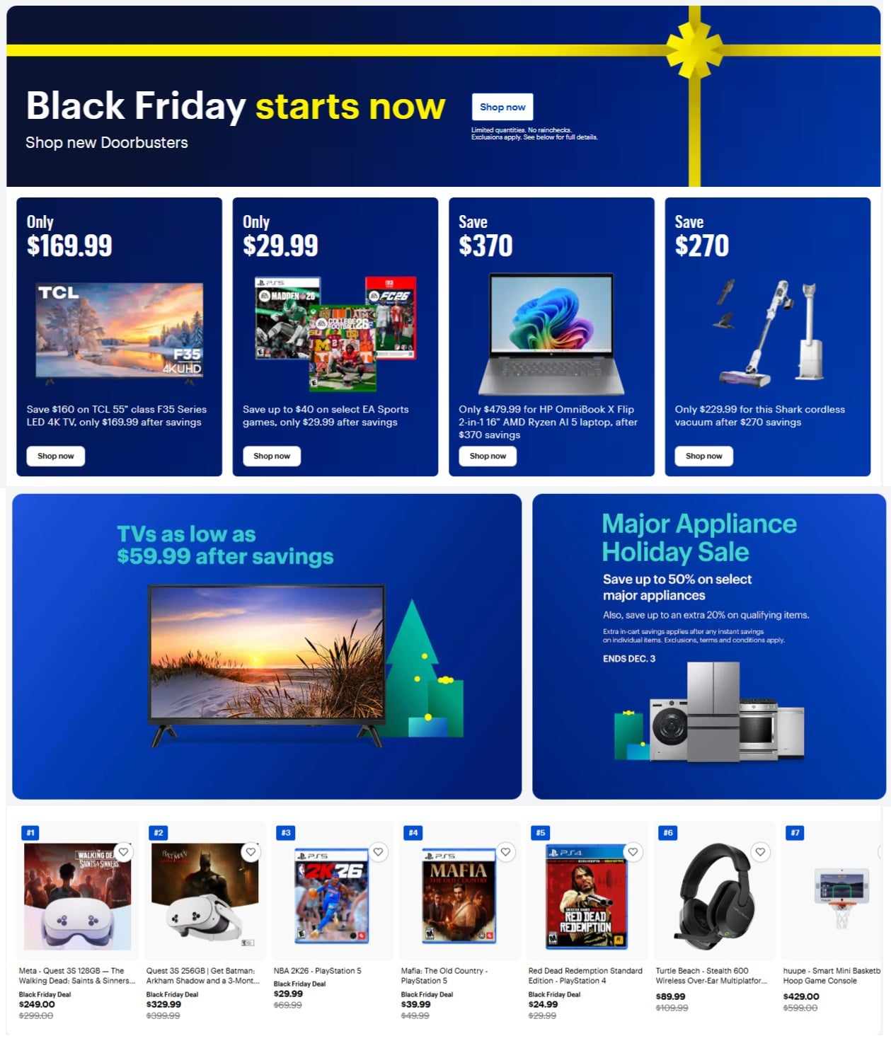 Best Buy Black Friday Sale Ad 2025