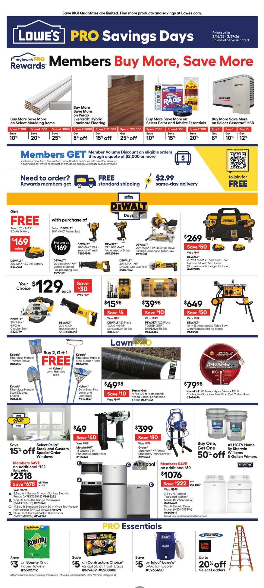 Lowe's Weekly Pro Ad