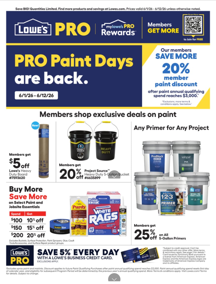 Lowe's Weekly Pro