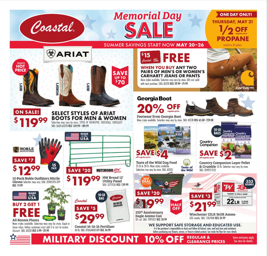Coastal Weekly Ad Deals