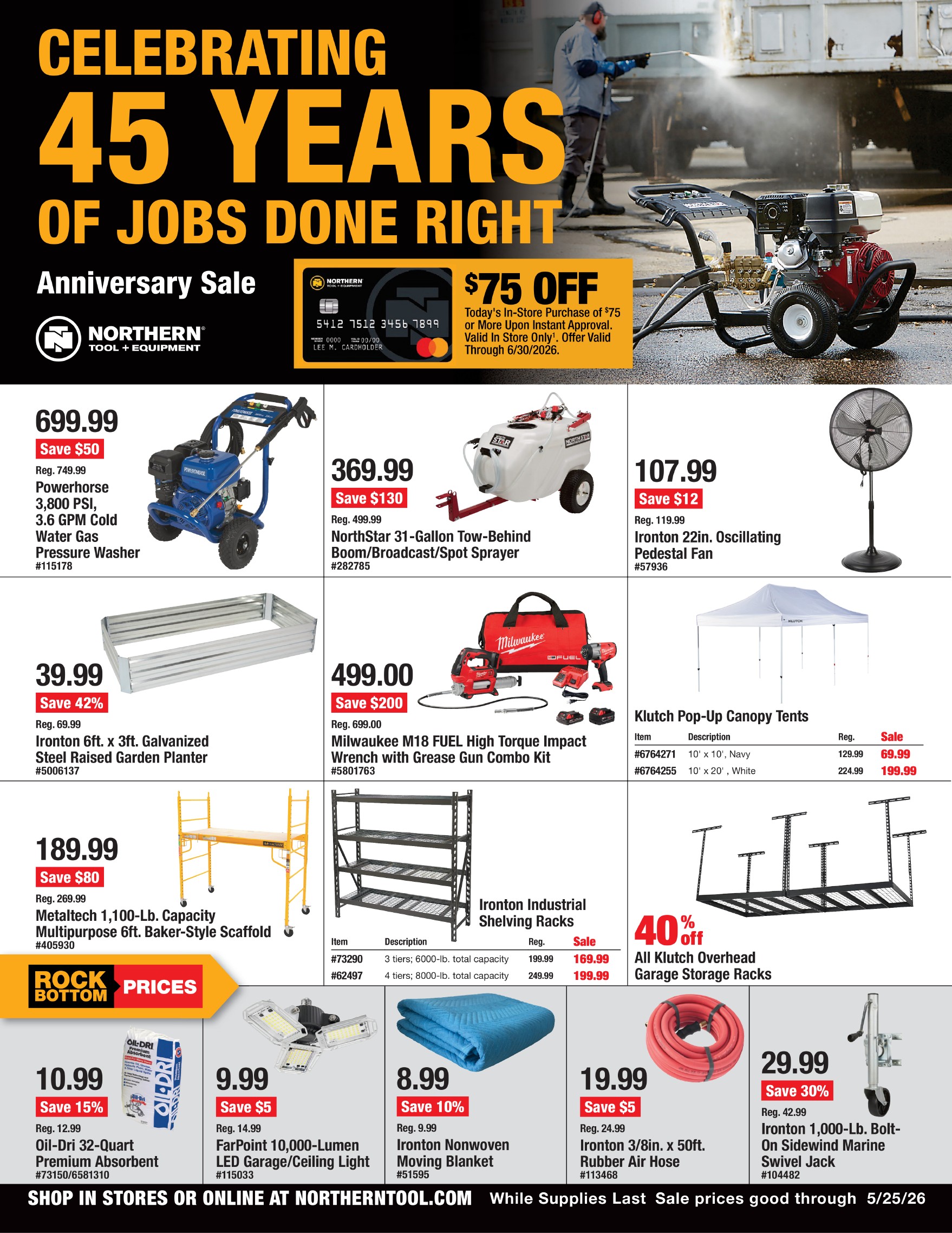 Northern Tool Deals