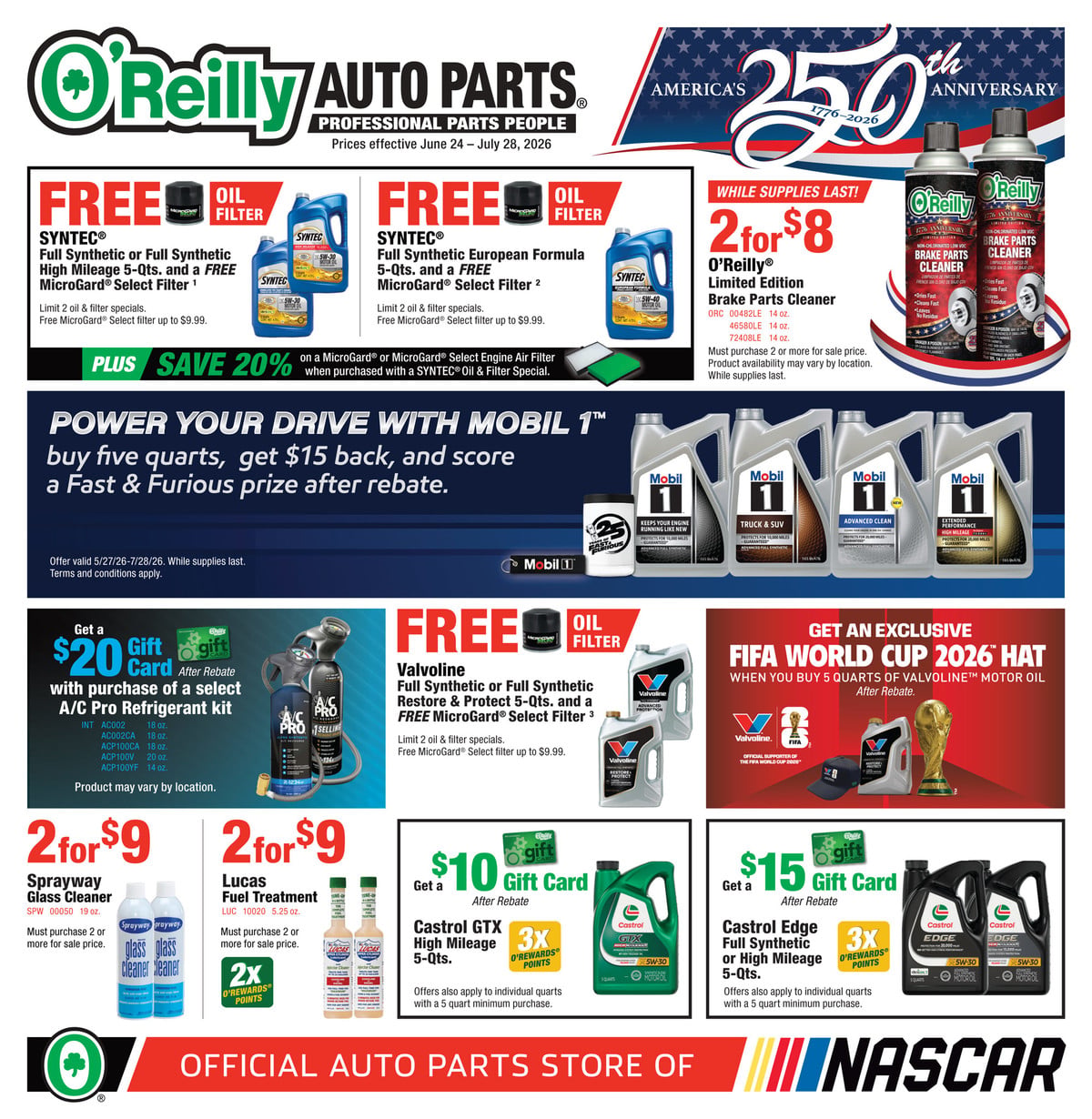 O’Reilly Auto Parts Weekly Ad