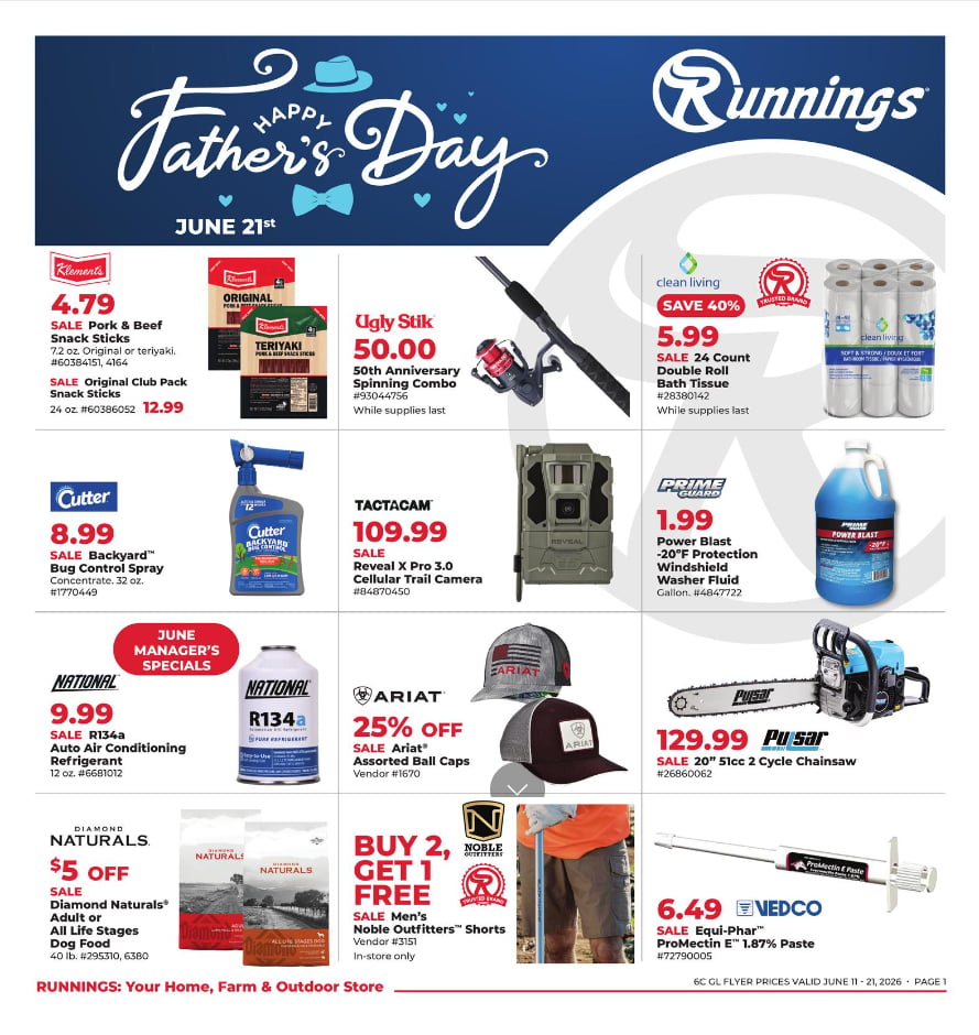 Runnings Weekly Flyer