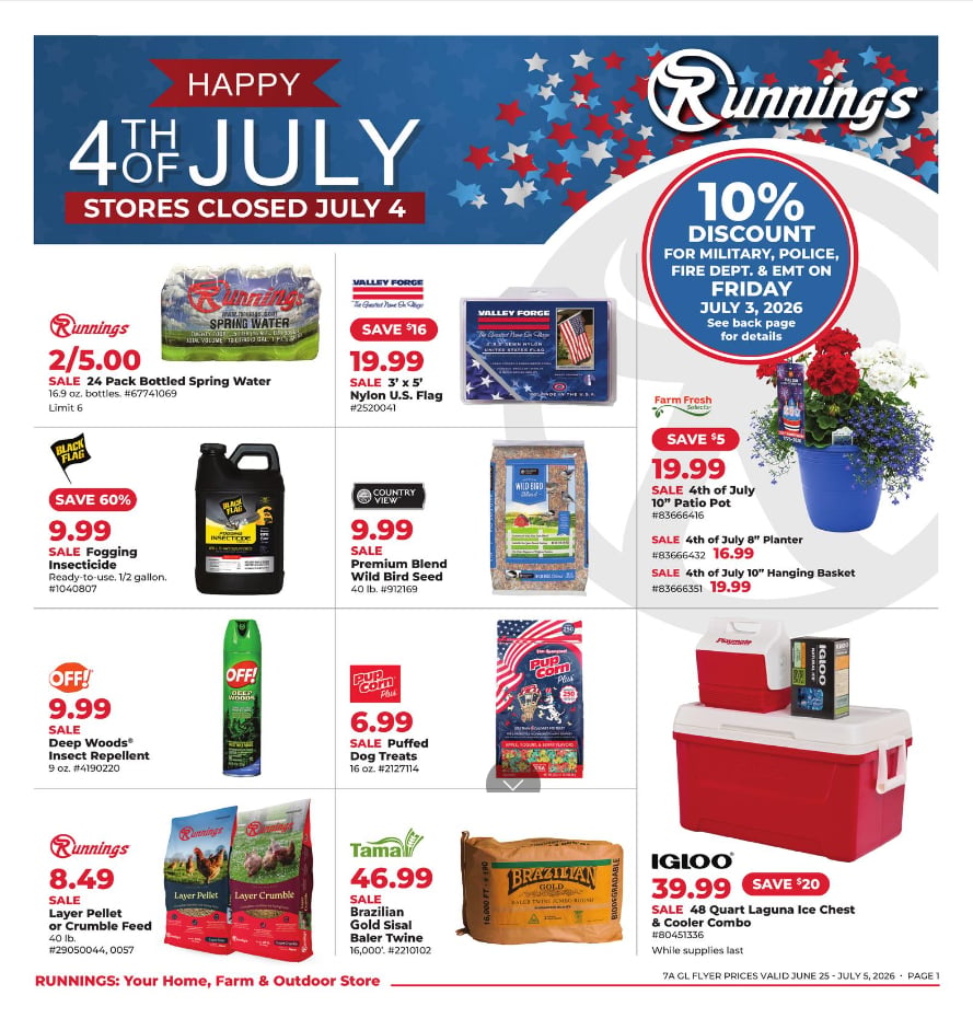 Runnings Weekly Ad
