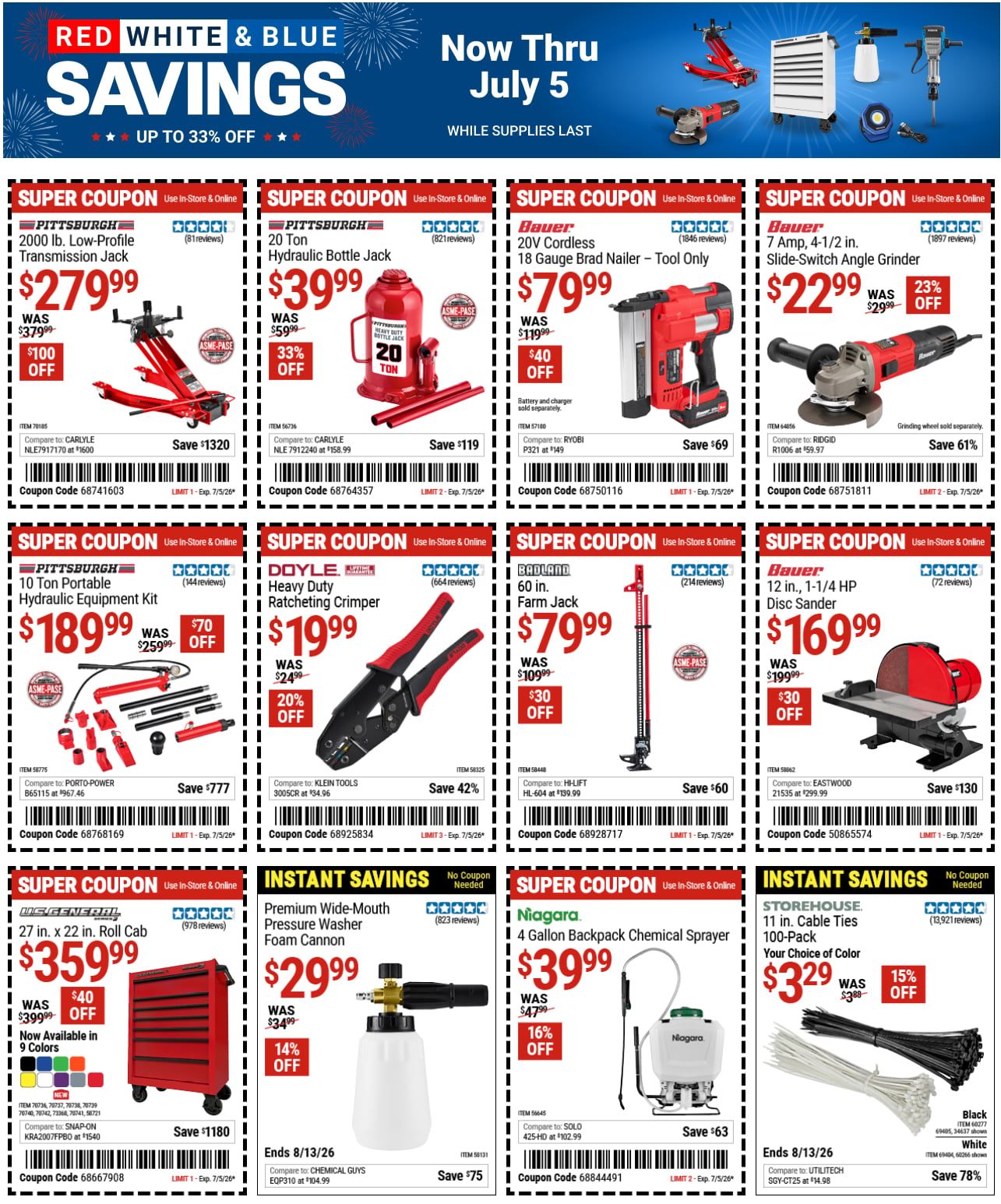 Harbor Freight Ad