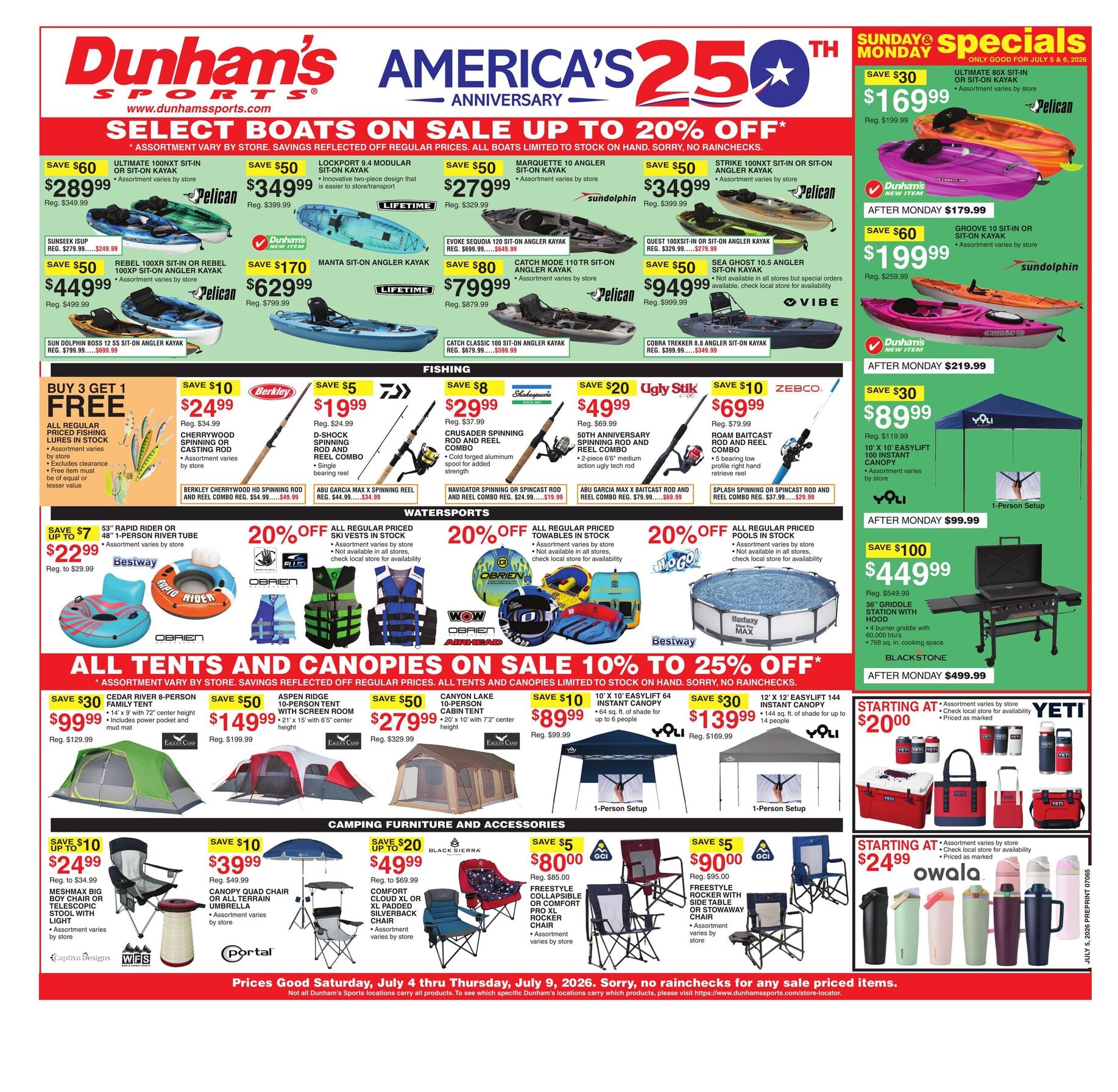 Dunham's Sports Weekly Ad