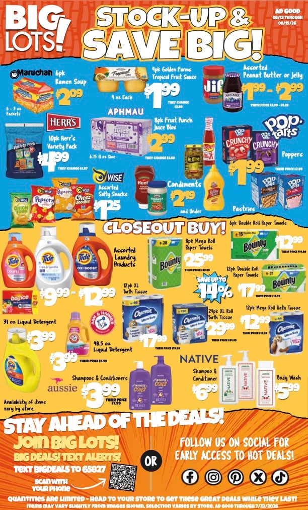 Big Lots Store Weekly Ad