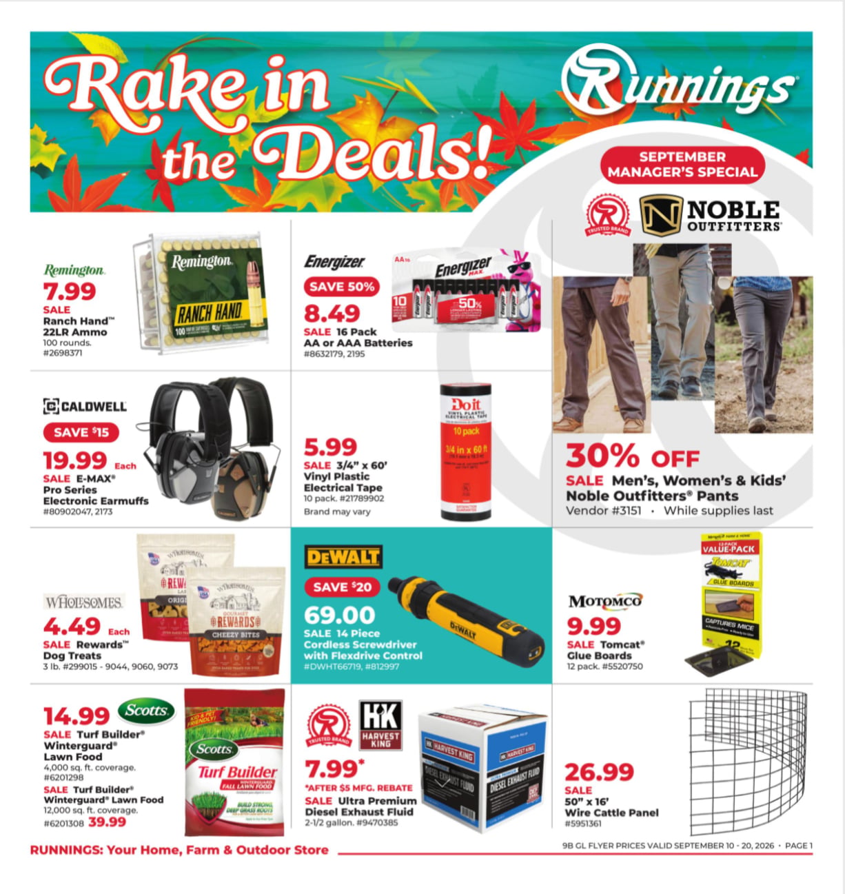 Tahei Rakei Runnings Weekly Flyer September 10 - September 20, 2026. Rake In The Deals!