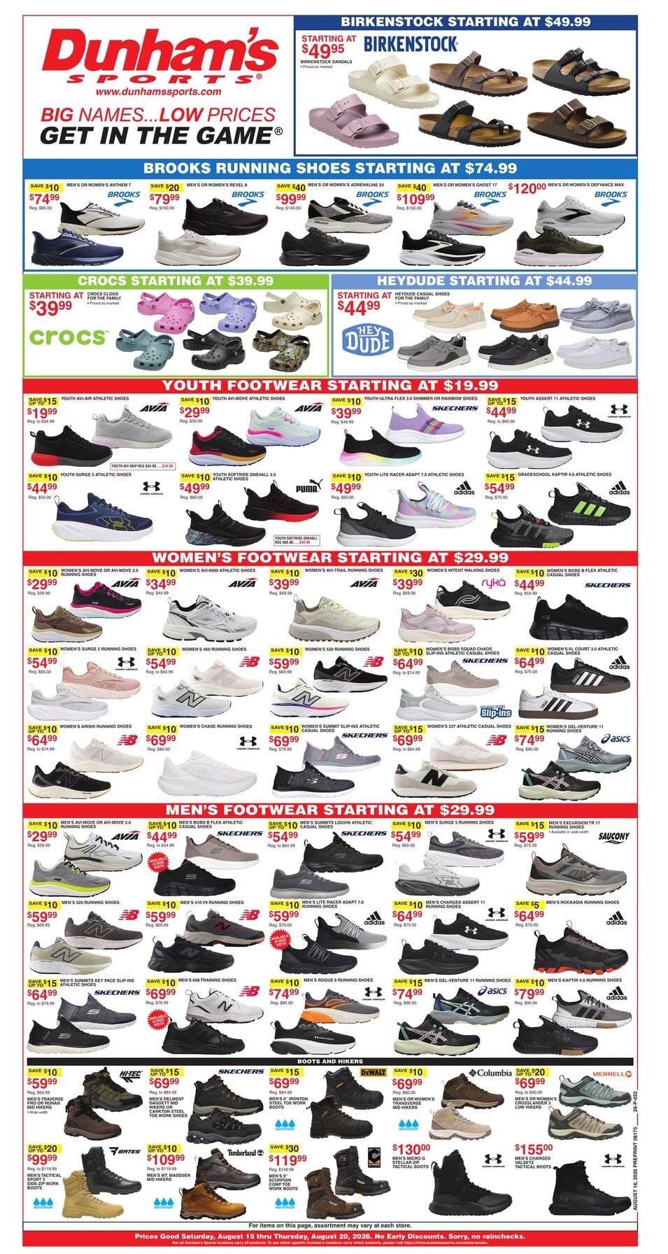 Dunham's Sports Weekly Ad