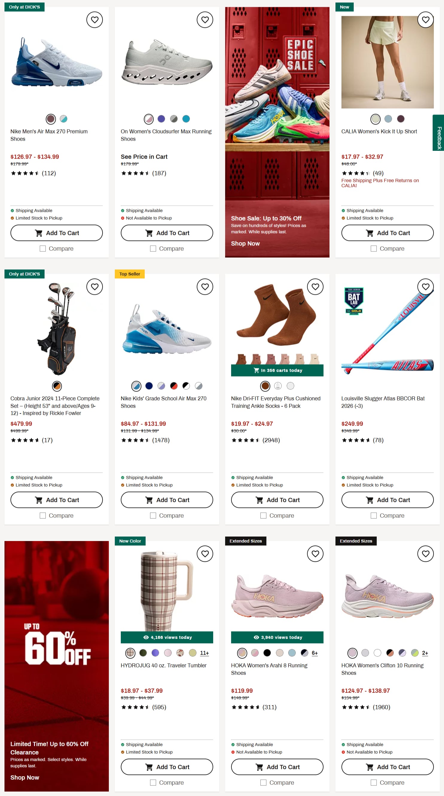 Dick’s Ad Sale