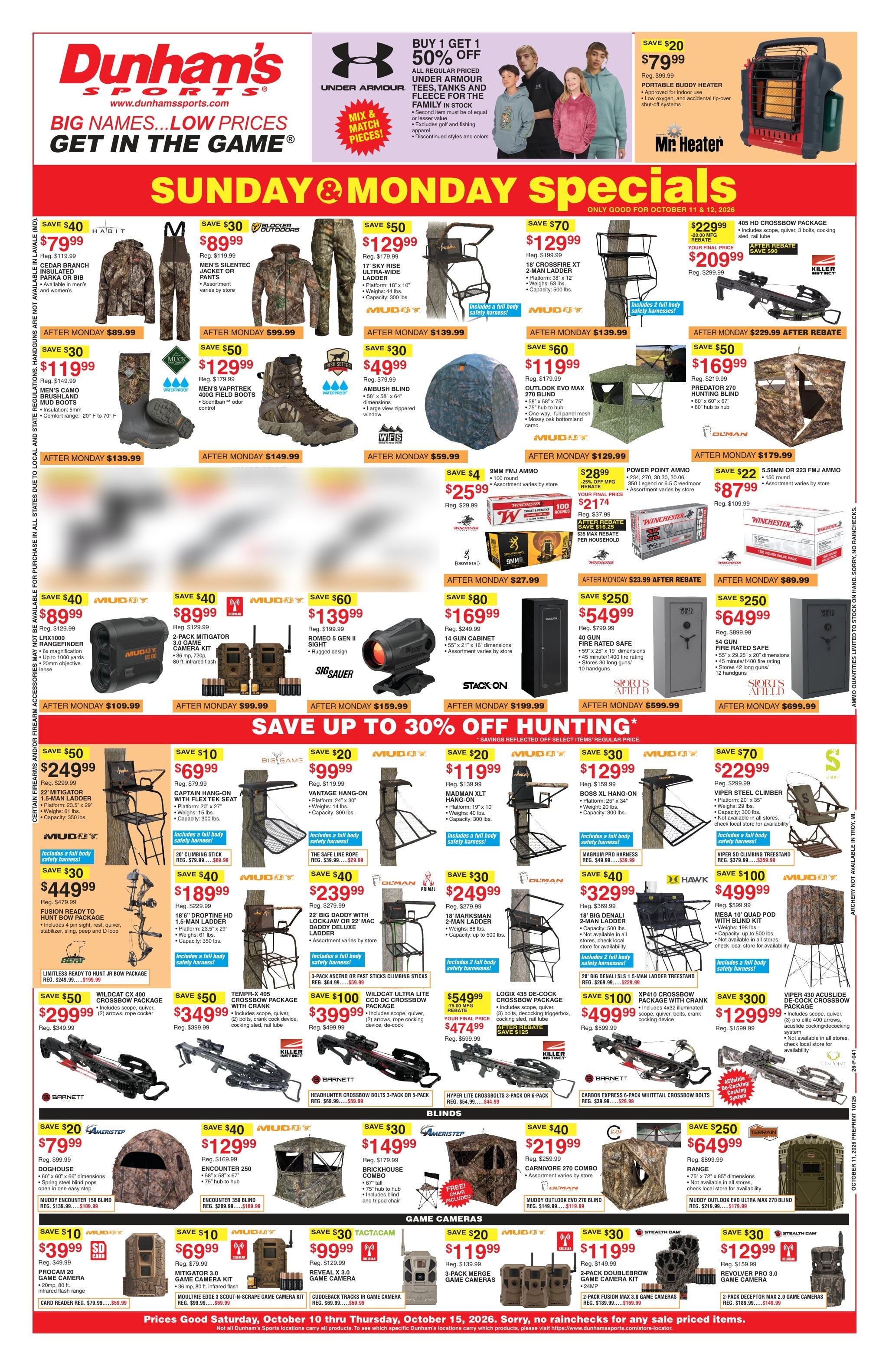 Dunham's Sports Weekly Ad