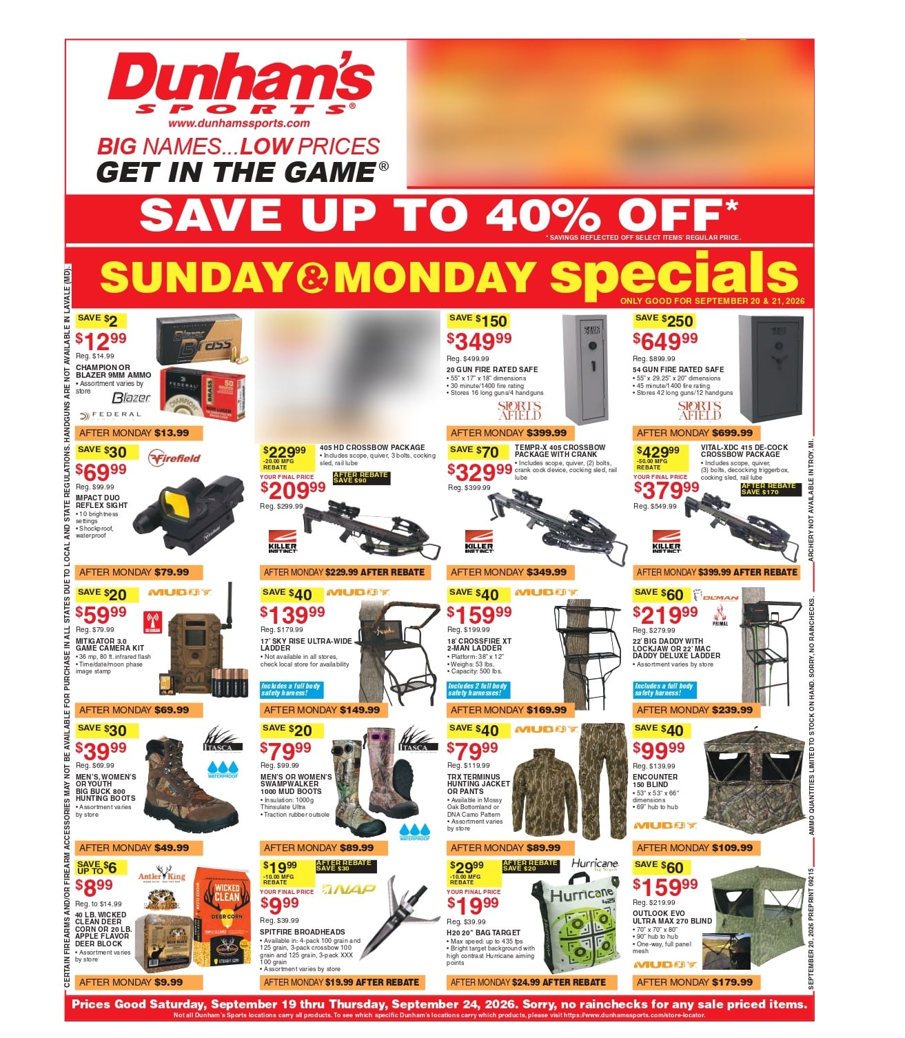 Dunham's Ad